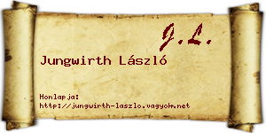 Jungwirth László névjegykártya