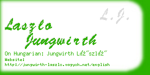 laszlo jungwirth business card